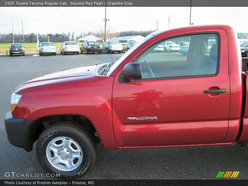 Impulse Red Pearl / Graphite Gray 2005 Toyota Tacoma Regular Cab