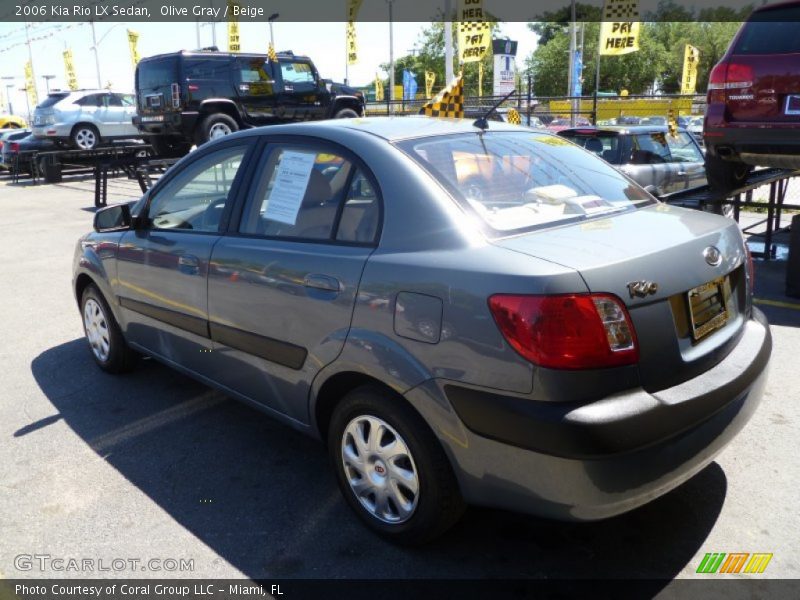 Olive Gray / Beige 2006 Kia Rio LX Sedan