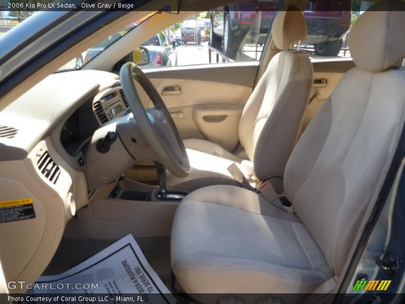 Olive Gray / Beige 2006 Kia Rio LX Sedan
