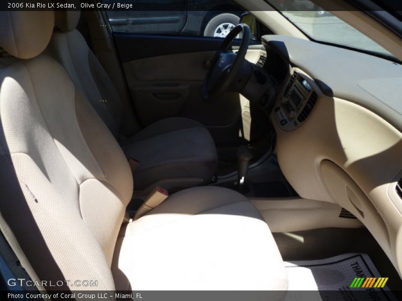 Olive Gray / Beige 2006 Kia Rio LX Sedan