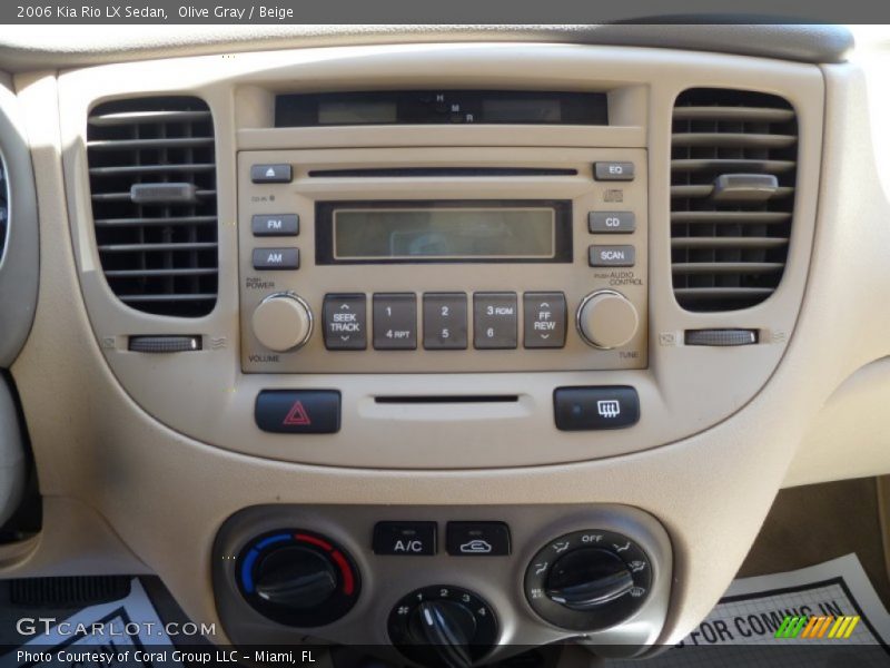 Olive Gray / Beige 2006 Kia Rio LX Sedan