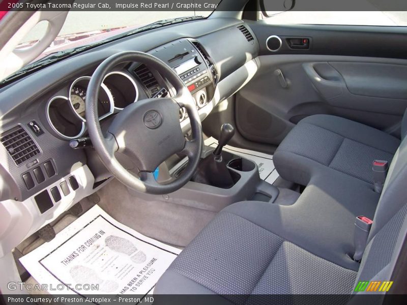 Impulse Red Pearl / Graphite Gray 2005 Toyota Tacoma Regular Cab