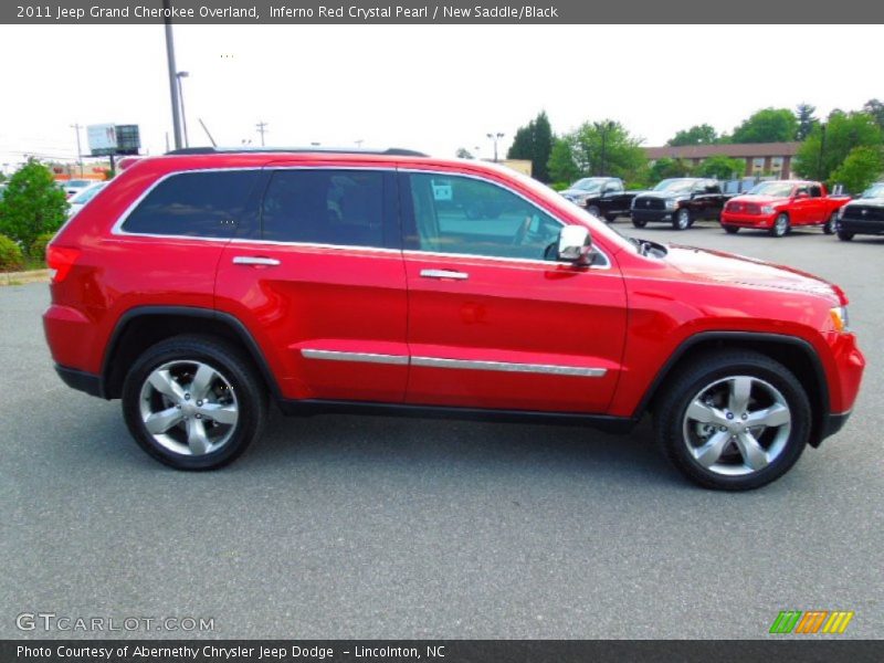 Inferno Red Crystal Pearl / New Saddle/Black 2011 Jeep Grand Cherokee Overland