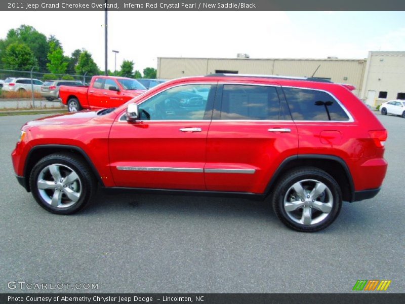 Inferno Red Crystal Pearl / New Saddle/Black 2011 Jeep Grand Cherokee Overland