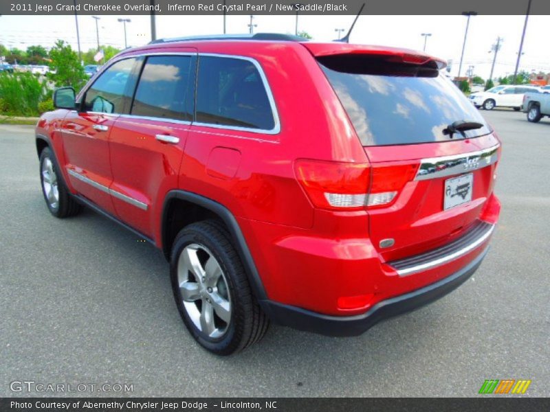 Inferno Red Crystal Pearl / New Saddle/Black 2011 Jeep Grand Cherokee Overland