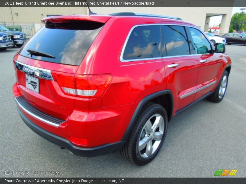 Inferno Red Crystal Pearl / New Saddle/Black 2011 Jeep Grand Cherokee Overland