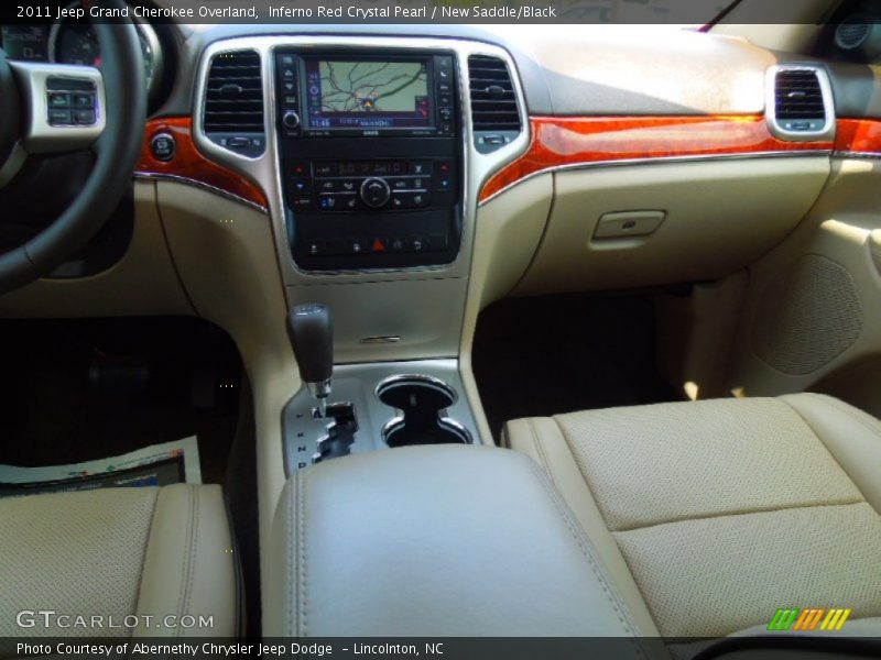 Inferno Red Crystal Pearl / New Saddle/Black 2011 Jeep Grand Cherokee Overland
