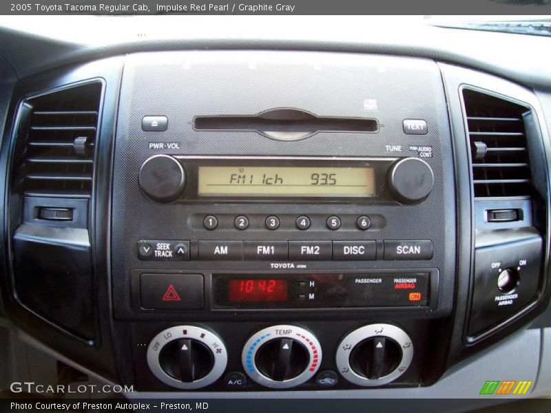 Impulse Red Pearl / Graphite Gray 2005 Toyota Tacoma Regular Cab