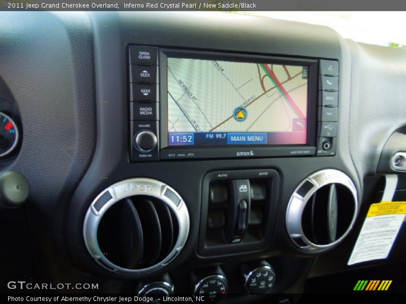 Inferno Red Crystal Pearl / New Saddle/Black 2011 Jeep Grand Cherokee Overland
