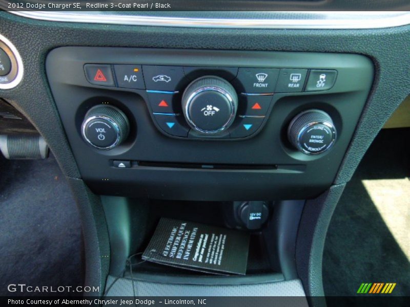 Controls of 2012 Charger SE