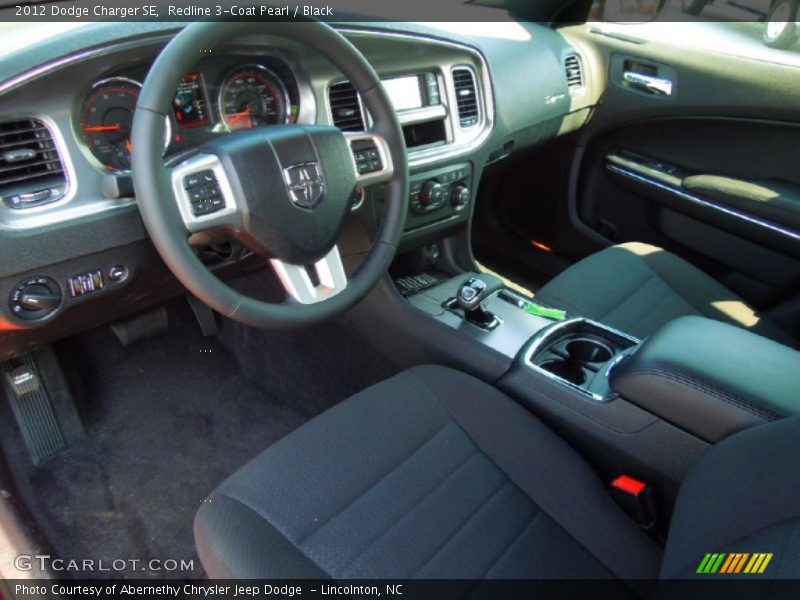 Black Interior - 2012 Charger SE 