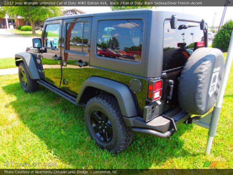 Black / Call of Duty: Black Sedosa/Silver French-Accent 2012 Jeep Wrangler Unlimited Call of Duty: MW3 Edition 4x4