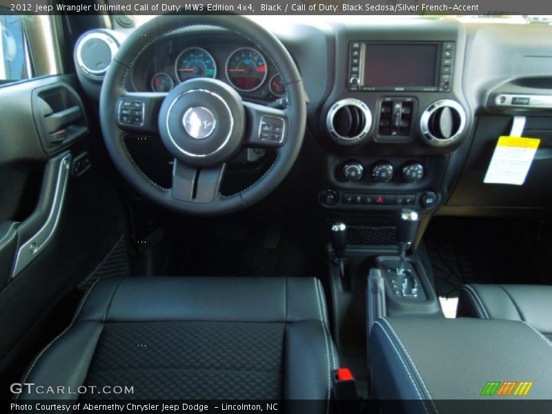Dashboard of 2012 Wrangler Unlimited Call of Duty: MW3 Edition 4x4