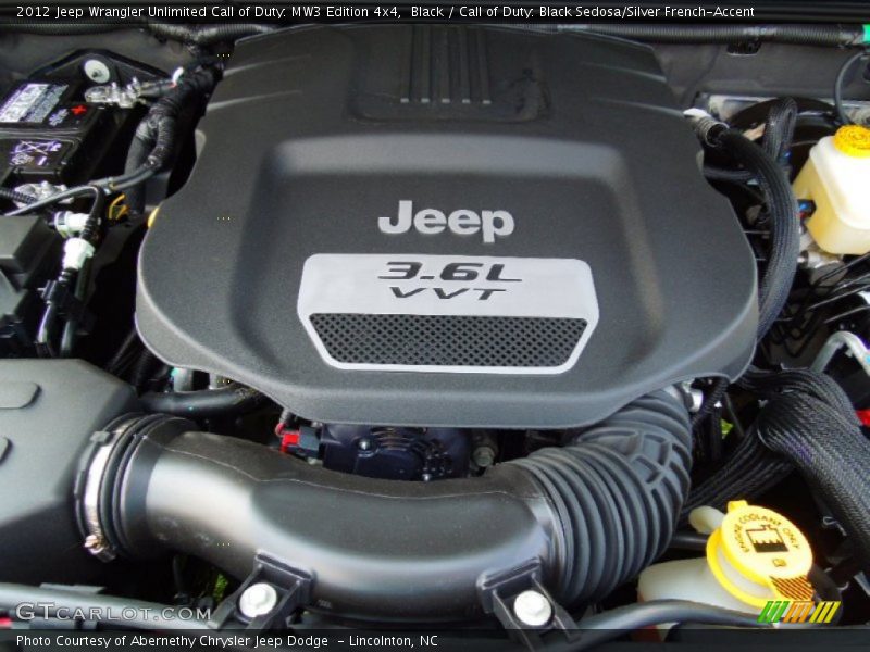  2012 Wrangler Unlimited Call of Duty: MW3 Edition 4x4 Engine - 3.6 Liter DOHC 24-Valve VVT Pentastar V6