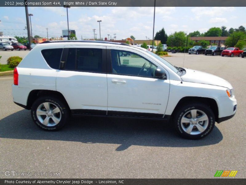 Bright White / Dark Slate Gray 2012 Jeep Compass Sport 4x4