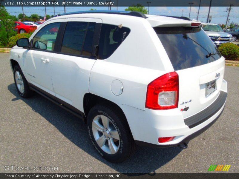 Bright White / Dark Slate Gray 2012 Jeep Compass Sport 4x4