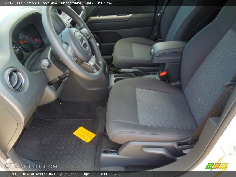 Bright White / Dark Slate Gray 2012 Jeep Compass Sport 4x4