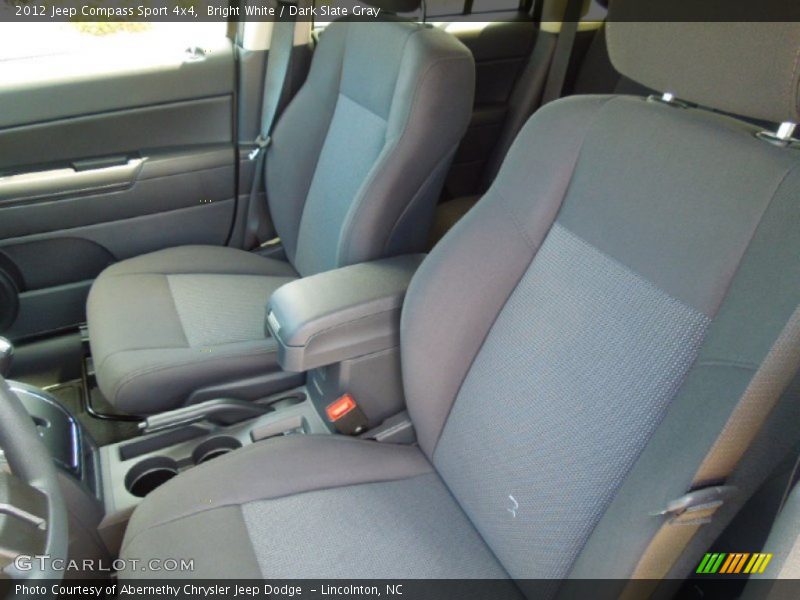 Bright White / Dark Slate Gray 2012 Jeep Compass Sport 4x4