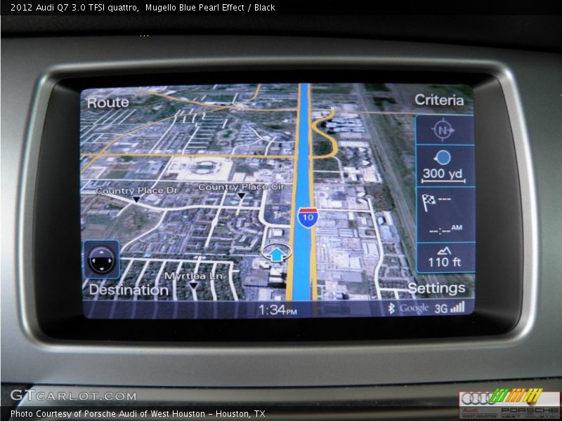 Mugello Blue Pearl Effect / Black 2012 Audi Q7 3.0 TFSI quattro