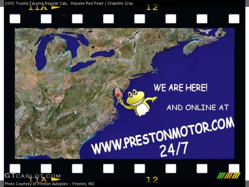 Impulse Red Pearl / Graphite Gray 2005 Toyota Tacoma Regular Cab