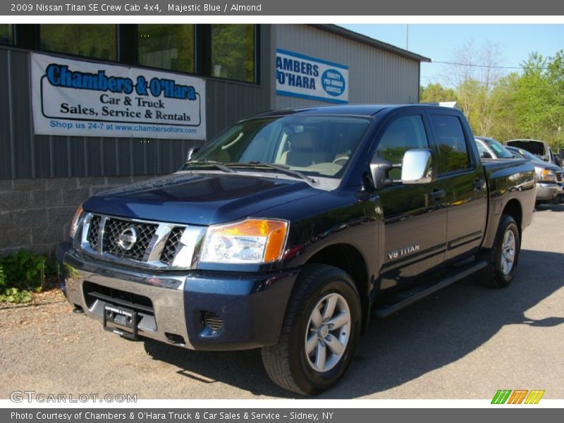 Majestic Blue / Almond 2009 Nissan Titan SE Crew Cab 4x4