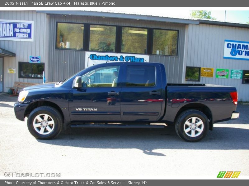 Majestic Blue / Almond 2009 Nissan Titan SE Crew Cab 4x4