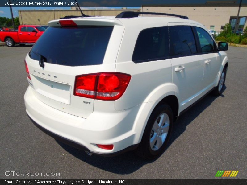 White / Black 2012 Dodge Journey SXT