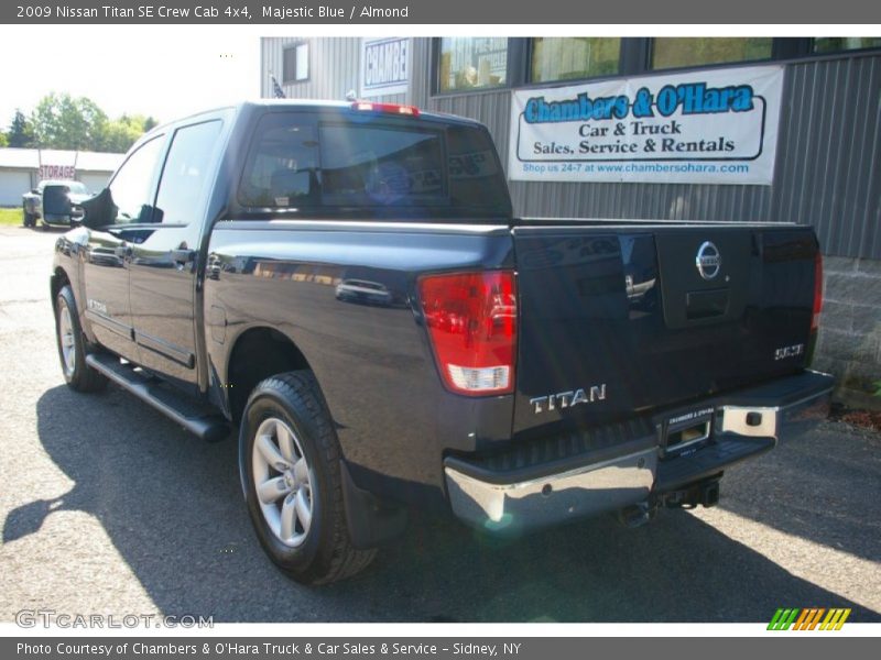 Majestic Blue / Almond 2009 Nissan Titan SE Crew Cab 4x4