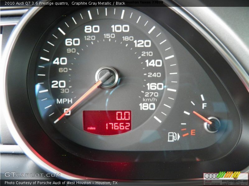 Graphite Gray Metallic / Black 2010 Audi Q7 3.6 Prestige quattro