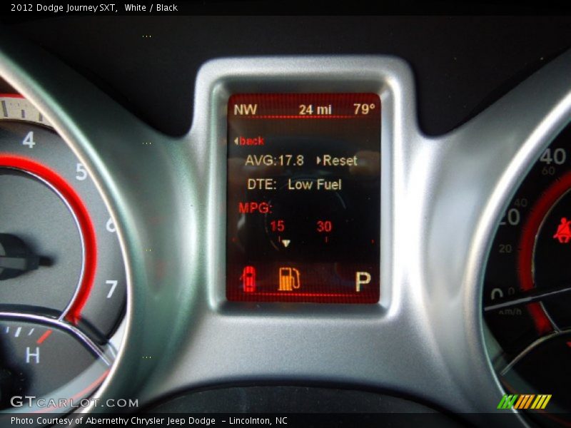 White / Black 2012 Dodge Journey SXT