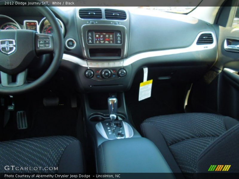 White / Black 2012 Dodge Journey SXT