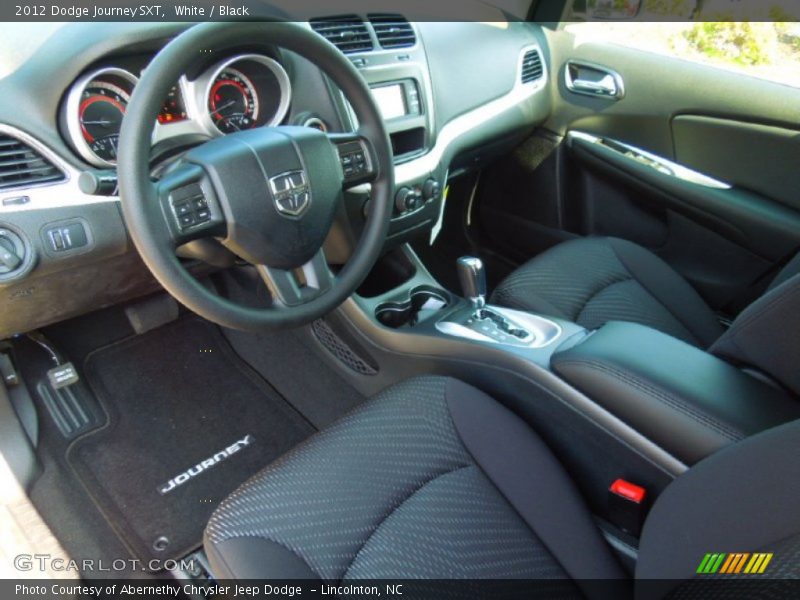 White / Black 2012 Dodge Journey SXT