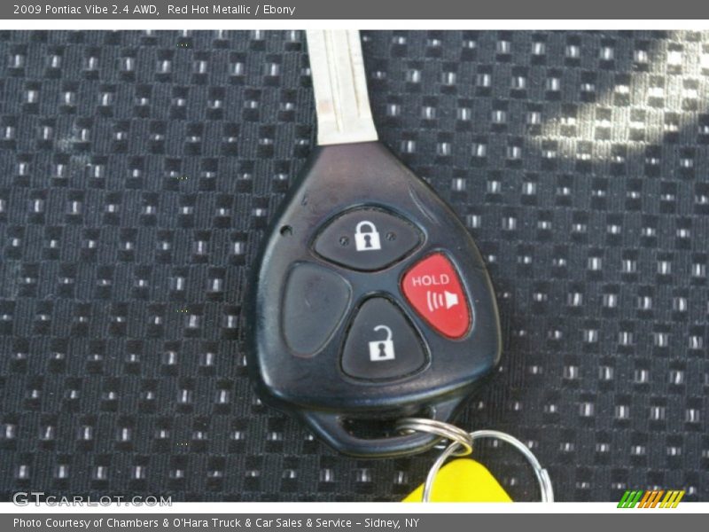 Red Hot Metallic / Ebony 2009 Pontiac Vibe 2.4 AWD