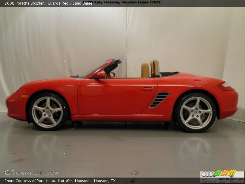 Guards Red / Sand Beige 2008 Porsche Boxster