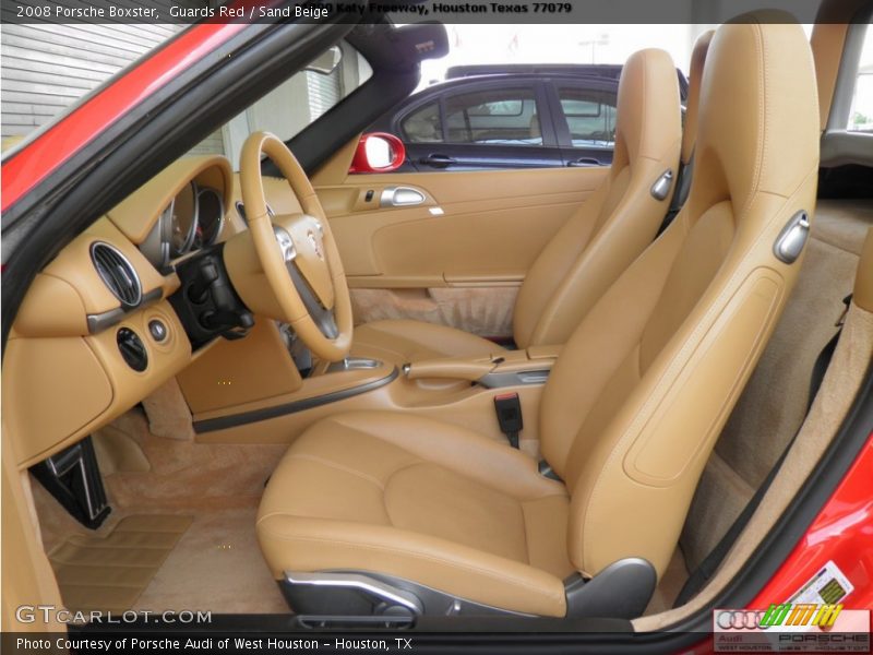 Guards Red / Sand Beige 2008 Porsche Boxster