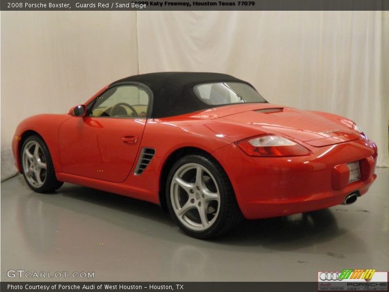 Guards Red / Sand Beige 2008 Porsche Boxster