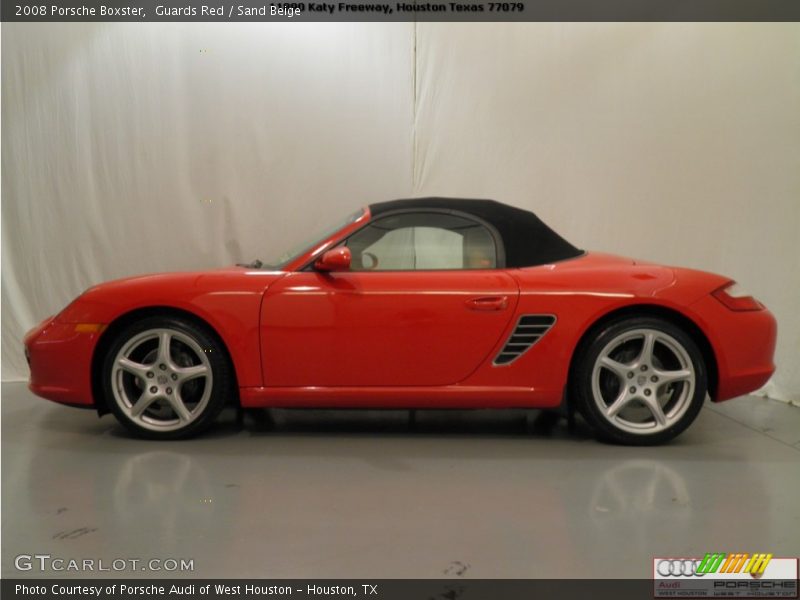 Guards Red / Sand Beige 2008 Porsche Boxster