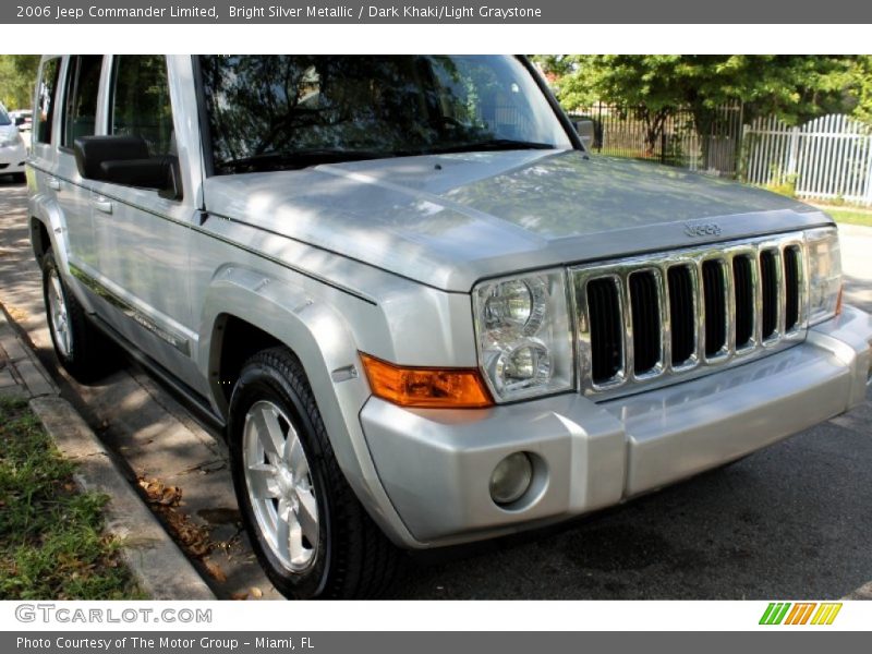 Bright Silver Metallic / Dark Khaki/Light Graystone 2006 Jeep Commander Limited