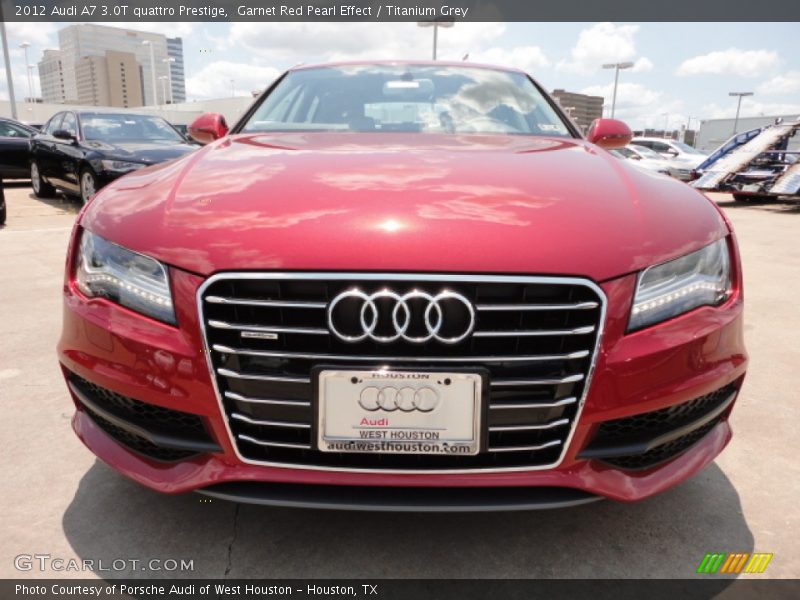 Garnet Red Pearl Effect / Titanium Grey 2012 Audi A7 3.0T quattro Prestige