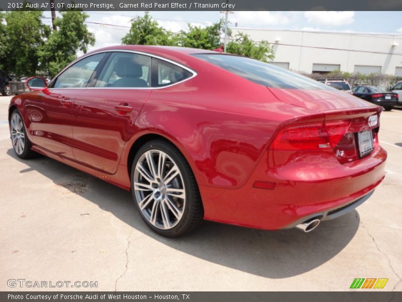Garnet Red Pearl Effect / Titanium Grey 2012 Audi A7 3.0T quattro Prestige