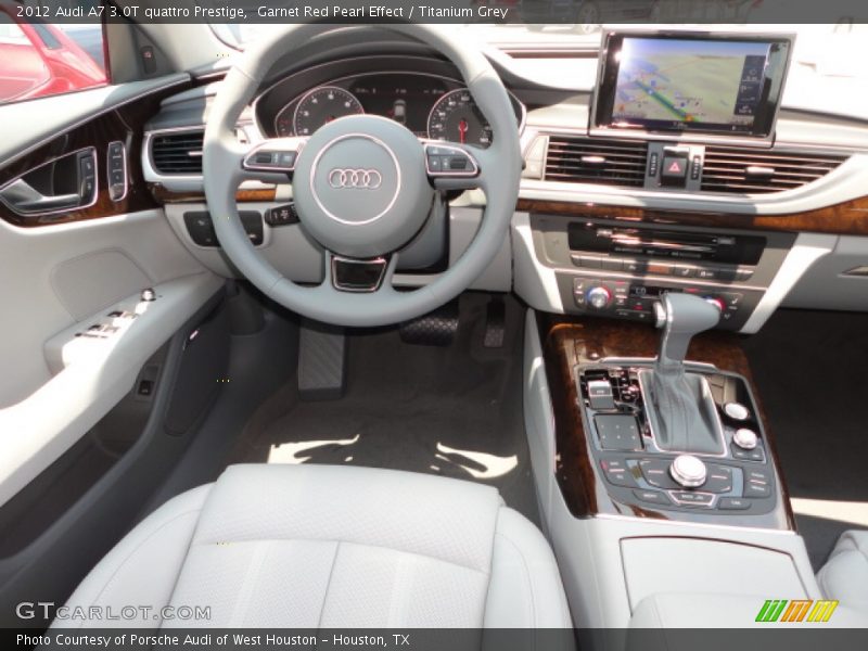 Garnet Red Pearl Effect / Titanium Grey 2012 Audi A7 3.0T quattro Prestige