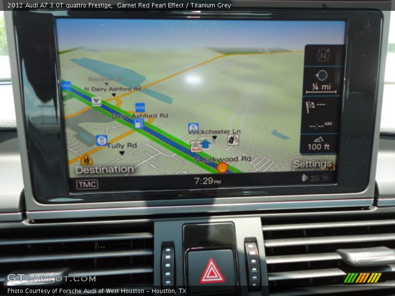 Garnet Red Pearl Effect / Titanium Grey 2012 Audi A7 3.0T quattro Prestige