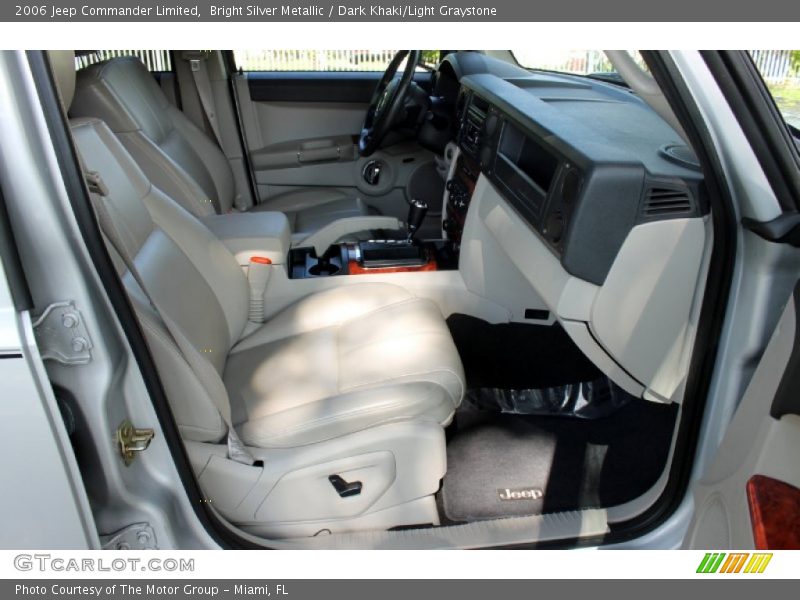 Bright Silver Metallic / Dark Khaki/Light Graystone 2006 Jeep Commander Limited