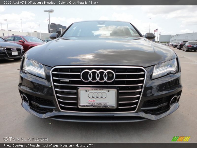 Oolong Grey Metallic / Black 2012 Audi A7 3.0T quattro Prestige