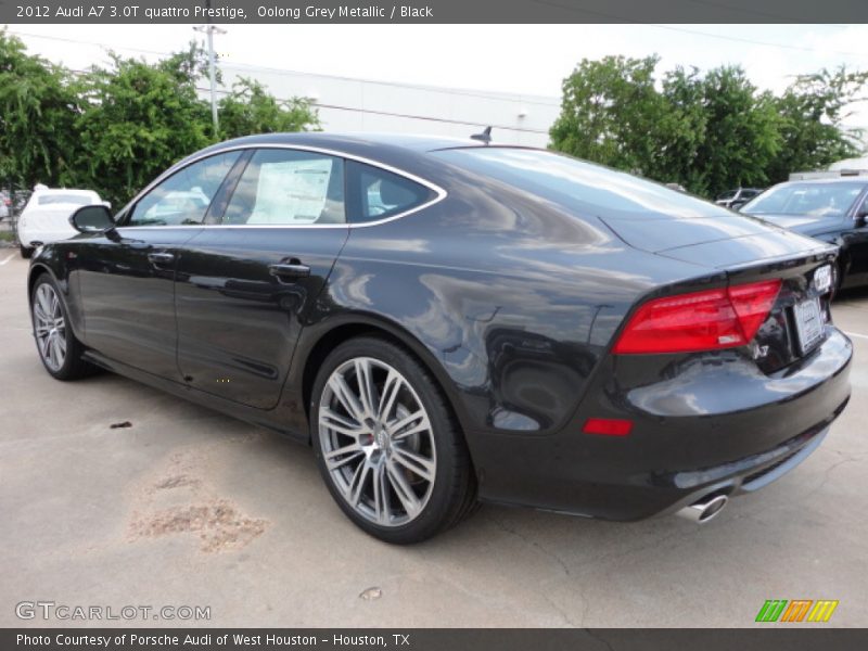 Oolong Grey Metallic / Black 2012 Audi A7 3.0T quattro Prestige