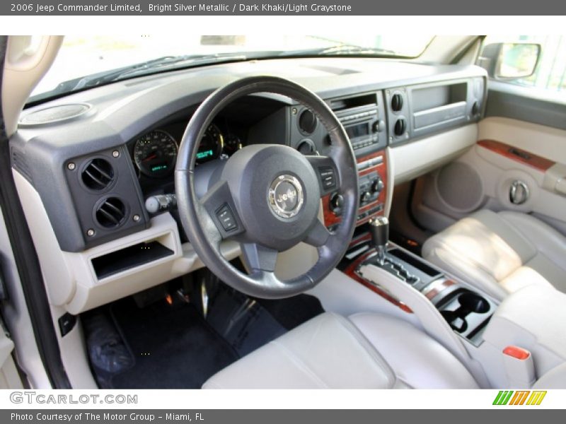 Bright Silver Metallic / Dark Khaki/Light Graystone 2006 Jeep Commander Limited