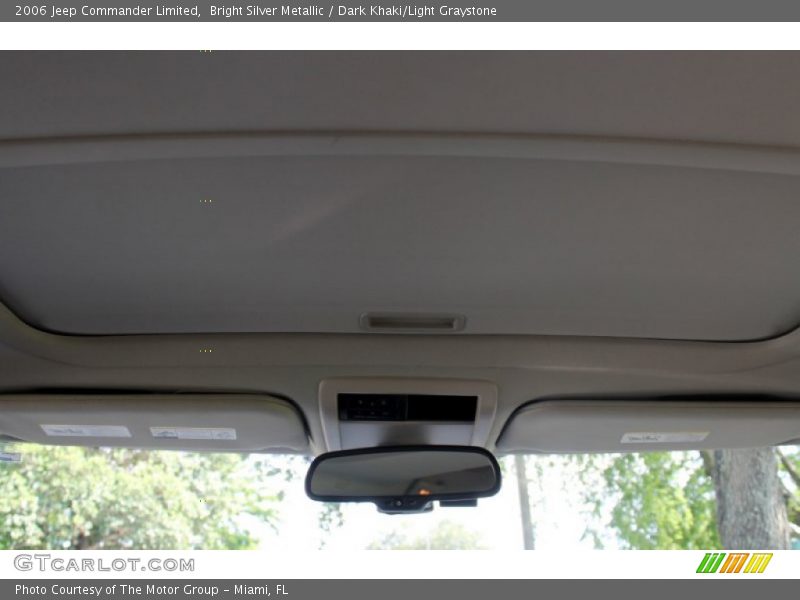 Bright Silver Metallic / Dark Khaki/Light Graystone 2006 Jeep Commander Limited