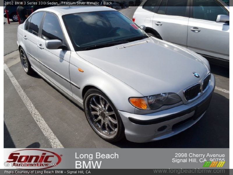 Titanium Silver Metallic / Black 2002 BMW 3 Series 330i Sedan
