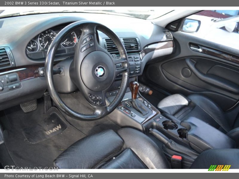 Titanium Silver Metallic / Black 2002 BMW 3 Series 330i Sedan