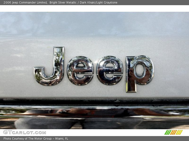 Bright Silver Metallic / Dark Khaki/Light Graystone 2006 Jeep Commander Limited